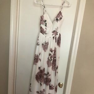 White long flowy maxi dress